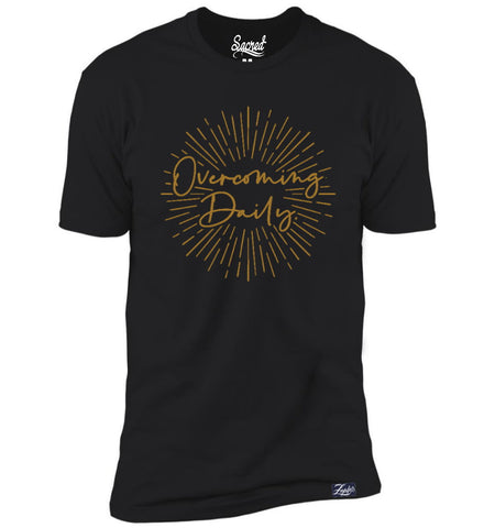 Overcoming Daily Tee | Black/Gold