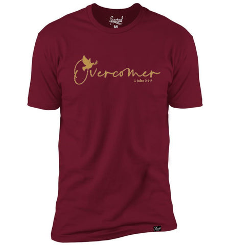 Overcomer Tee | Maroon/Gold