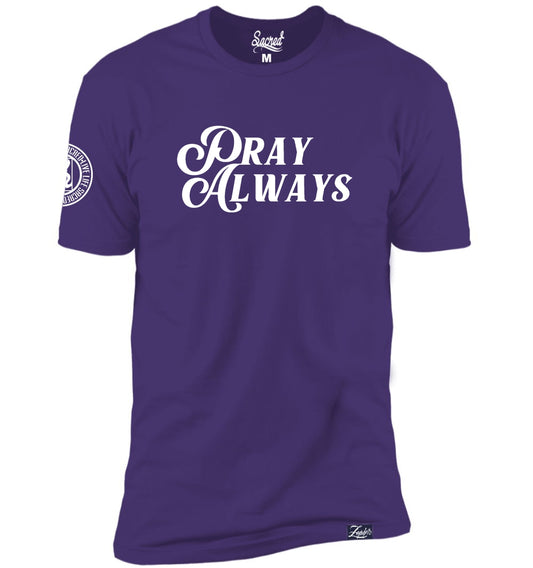 Pray Always | Purple & White